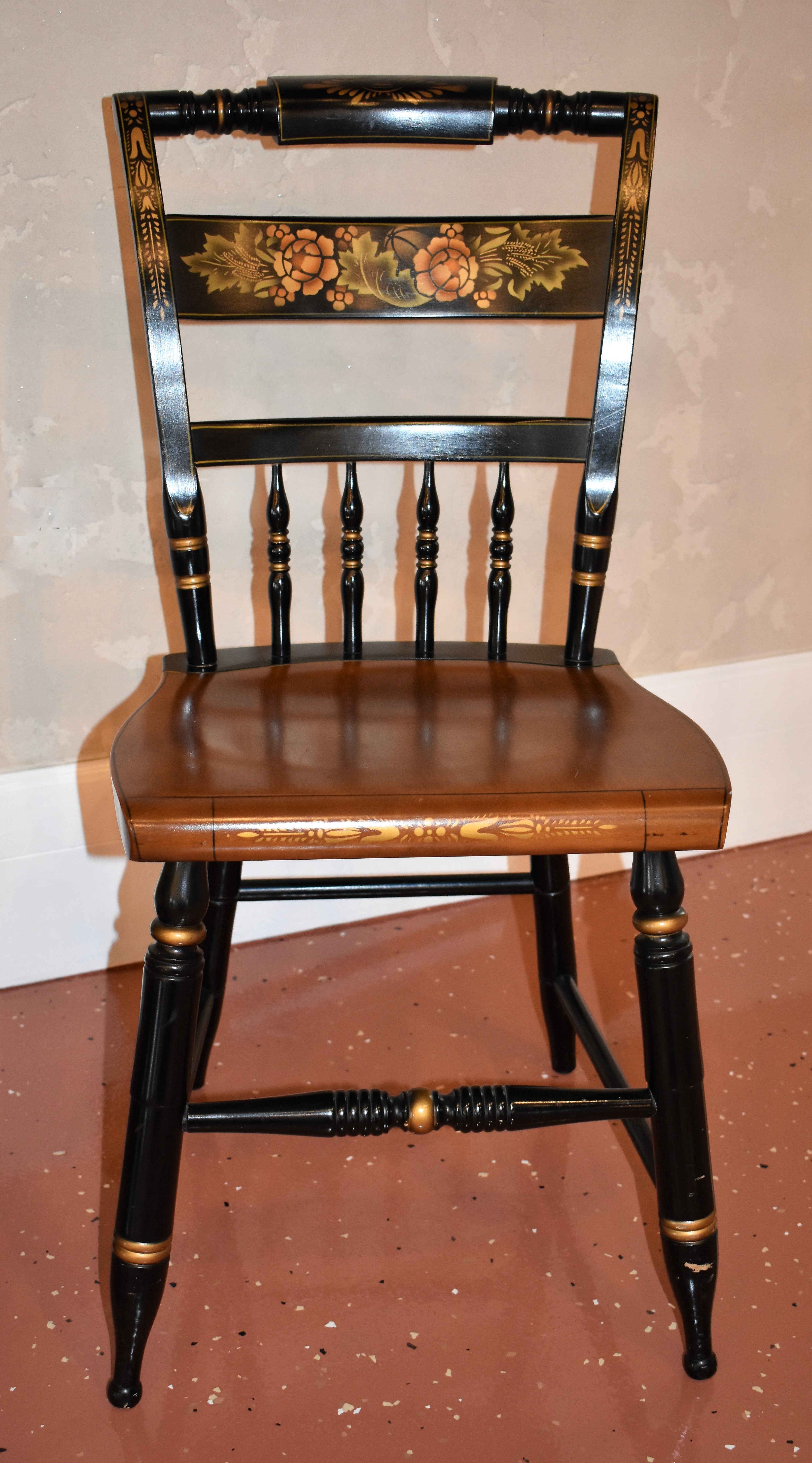 Reserved Vintage L Hitchcock Style Black Harvest Inn Solid Maple Chairs Set Of Four 4 River Valley Estate Sales Llc